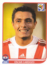 Oscar Cardozo Paraguay samolepka Panini World Cup 2010 #447